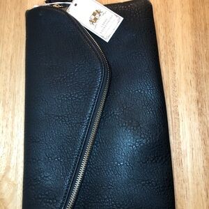 Urban Expressions Black Clutch Vegan Leather